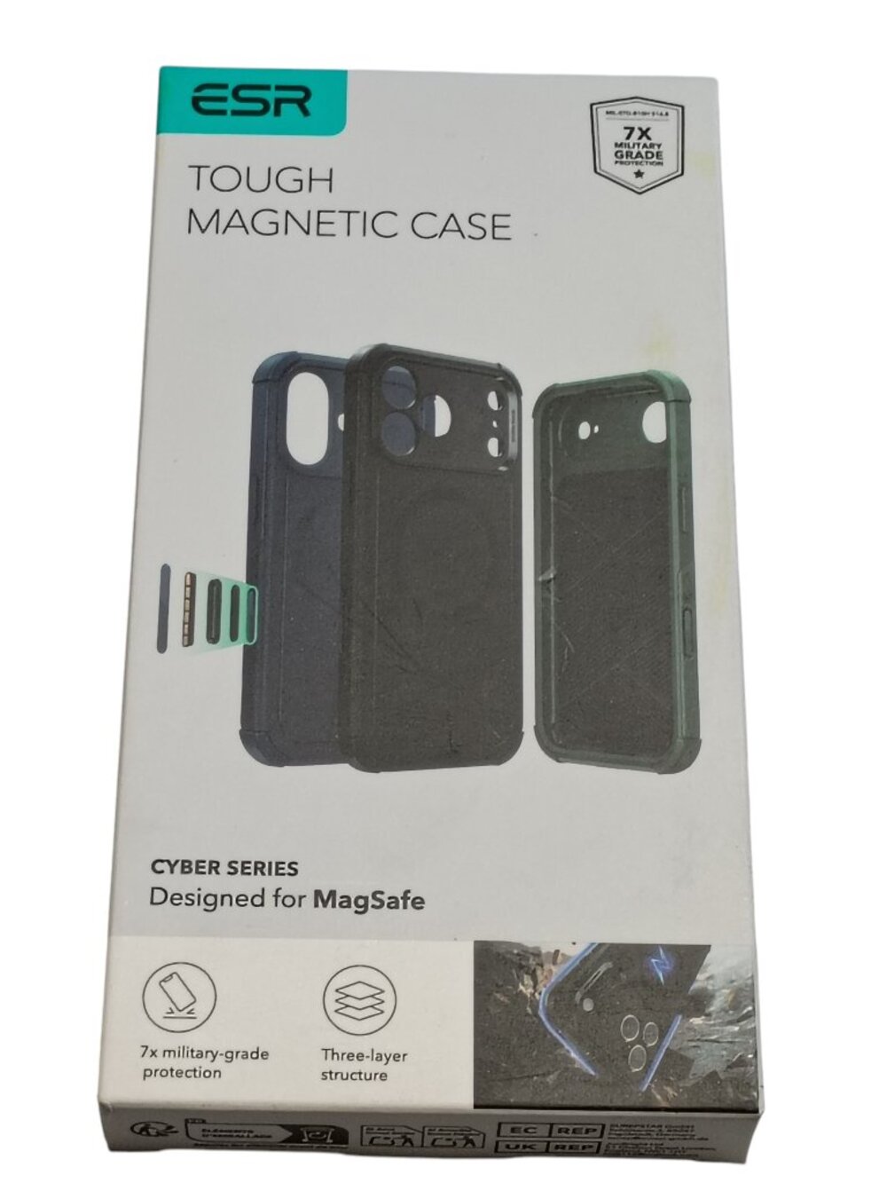 Esr Cyber Series Tough Magnetic Magsafe Case Iphone 17 Pro Black